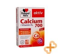 DOPPELHERZ Aktiv Calcio 700 + Vitamina D3 para Huesos Y Dientes 30 Cápsulas