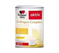 Doppelherz Collagen Complex - Polvo de Colágeno - 5000 mg de colágeno hidrolizado, con vitamina C, zinc y biotina - Refrescante sabor a limón - 40 porciones, 300 g