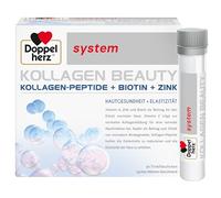 Doppelherz System Colágeno Beauty - péptidos de colágeno para una piel más firme y lisa, 30 ampollas para beber