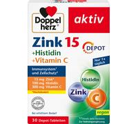 Doppelherz Zinc 15 +Histidina +Vitamina C DEPOT - 30 comprimidos Doppelherz