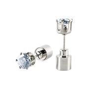 Doppelte Kugelohrringe Ein Paar LED-Leuchtohrringe, leuchtende Ohrringe, Ohrringe, Bar, Nachtclub, KTV, leuchtender Schmuck, geeignet für Karneval, Partyzubehör, Tanz, Karneval, (White, One Size)