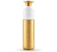 Dopper Steel Oro 490ml Botella de Agua - Botella de Acero Inoxidable - Botella Reutilizable sin BPA, de Acero Inoxidable 18/8 - Botella Deportiva de Metal para Uso Deportivo y en la Oficina.