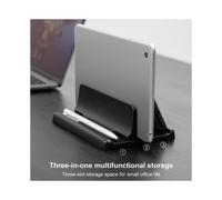 (doppia porta)Soporte para laptop regolabile verticale Soporte para laptop portatile en aluminio