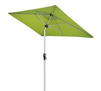 Doppler Active Auto Tilt 210 x 140/210 - Sombrilla con manivela ideal para el balcón, resistente a la lluvia, plegable, aprox. 210 x 140/210 cm, verde (fresh green), 210x140 cm
