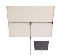 Doppler Active Toldo para balcón Silver Edition 180 x 127 cm en color natural | Protección solar para balcones y terrazas | Toldo flexible | Toldo rectangular y orientable