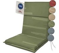 Doppler Cojín para Silla Baja Sierra Verde caña 100x48x6cm - para balcón, terraza y jardín con protección Antimanchas | cómodo con Lazos para Atar