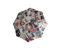 doppler Long Umbrella Modern Art Long Automatic - Muy Ligero - Automático - Motivo con Estilo - Postcards