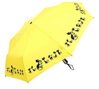 Doppler Mini paraguas de bolsillo automático Cats - Amarillo, amarillo, 98 cm