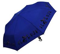 Doppler Mini paraguas de bolsillo automático Cats - Azul, azul, 98 cm