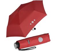 Doppler - Miniparaguas de bolsillo reflectante para niños rojo feuerrot 91 cm