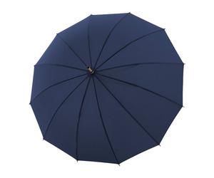Doppler Nature Long Bamboo Paraguas de palo 90 cm azul