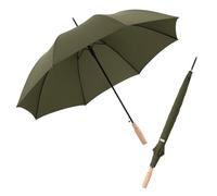 Doppler Nature Stick Umbrella I Paraguas duradero fabricado con botellas de PET y madera I Paraguas automático estable de 106 cm de diámetro I Resistente y seguro con viento y lluvia