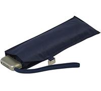 Doppler Paraguas de bolsillo de acero al carbono Slim Uni - formato práctico - ligero - 22 cm, azul oscuro, 90 cm