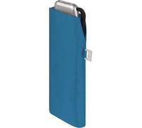 Doppler Paraguas de bolsillo de acero al carbono Slim Uni - formato práctico - ligero - 22 cm, Ultra Blue - Protección UV, 90 cm