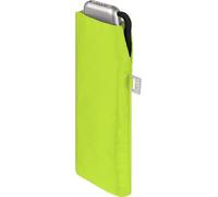 Doppler Paraguas de bolsillo de acero al carbono Slim Uni - formato práctico - ligero - 22 cm, verde lima, 90 cm