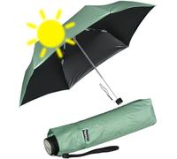 doppler Paraguas de bolsillo de fibra Havana Uni, Verde malaquita - Protección contra rayos UV y contra el calor, 92 cm
