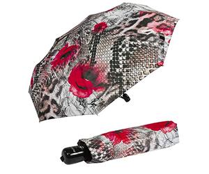 Doppler Paraguas de bolsillo para mujer con apertura automática, Serpent, 102 cm, A la moda