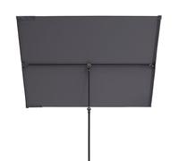 Doppler Parasol para balcón y terraza I 170x130cm en antracita I Protección visual flexible I rectangular y pivotante