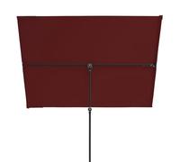 Doppler Parasol para balcón y terraza I 170x130cm en burdeos I Protección visual flexible I rectangular y pivotante
