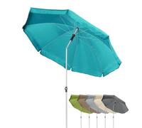 Doppler Sombrilla Active Auto Tilt Ø 200 cm: cómodo sistema automático deslizante, altura regulable, protección UV FPS 50+, poliéster resistente a la intemperie