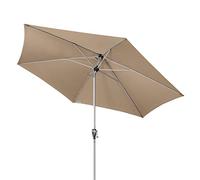 Doppler Sombrilla de jardín Active Auto Tilt Ø 280 cm: manivela con inclinación automática, plegable, protección UV FPS 50+, poliéster resistente a la intemperie, estructura de aluminio