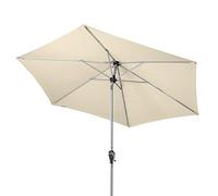 Doppler Sombrilla de jardín Active Auto Tilt Ø 280 cm: manivela con inclinación automática, plegable, protección UV FPS 50+, poliéster resistente a la intemperie, estructura de aluminio