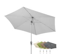 Doppler Sombrilla de jardín Active Auto Tilt Ø 280 cm: manivela con inclinación automática, plegable, protección UV FPS 50+, poliéster resistente a la intemperie, estructura de aluminio