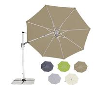 Doppler Sombrilla para el jardín de 330 cm de diámetro en color gorro I sombrilla plegable, giratoria y basculante - sombrilla de jardín con protección UV 50+ I sombrilla de aluminio con manivela