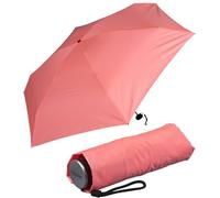 Doppler Super Mini Fiber Compact - Paraguas de Bolsillo Ligero y pequeño, Coral neón, 92 cm, Moderno, cómodo