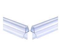 DOPPOSO Junta de repuesto para puerta de ducha, 2x60 cm, para puertas de cristal de 4 mm/5 mm/6 mm, bañera con junta de ducha repelente al agua, bordes de goma extendidos para puerta de cristal