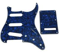 Dopro 11 Agujero Strat SSS Golpeador ST Placa Trasera Cubierta Trem para Estados Unidos/Mexican FD Strat Blue Pearl