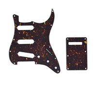 Dopro 11 agujero Strat SSS Golpeador ST placa trasera Trem cubierta se adapta a USA/Mexican Fender Strat Dark Tortoise