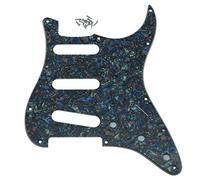 Dopro 11 Agujero Vintage 62 Strat ST SSS Pastillas de bobina única Guitarra Golpeador Placa de rasguño con tornillos para American FD 62 Stratocaster Abalone Pearl