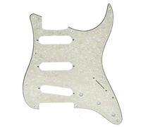 Dopro 11 Agujero Vintage 62 Strat ST SSS Pastillas de bobina única Guitarra Golpeador Placa de rasguño con tornillos para American FD 62 Stratocaster Perla envejecida