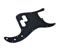 Dopro 13 agujeros de estilo moderno Metal Diamond Plate Precision Bass Pickguard aluminio anodizado P Bass Pick Guard se adapta a American Fender Precision Bass Black