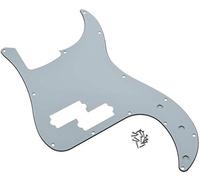 Dopro 13 agujeros Precision Bass Pickguard PB P Bass Scratch Plate para USA/Mexicano FD Precision Bass Blanco 3 capas
