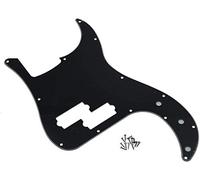 Dopro 13 Agujeros Precision Bass Pickguard PB P Scratch Plate para USA/Mexicano FD Negro 3 Capas