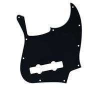 Dopro 5 cuerdas Jazz Bass Pick Guard J Bass Scratch Plate para USA/Mexicano FD 5 cuerdas Jazz Bass negro 3 capas