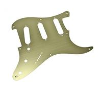 Dopro 8 agujeros aluminio anodizado estilo vintage ST Strat SSS Guitarras Golpeador Scratch Plate se adapta a American Fender Strat Gold