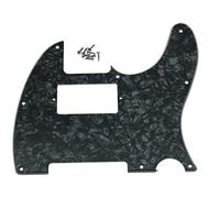 Dopro 8 Agujeros Tele Guitarra Humbucker Pick Guard para USA/Mexicano FD Telecaster Black Pearl