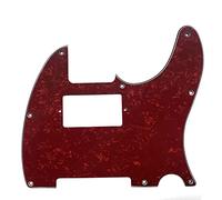Dopro 8 Agujeros Tele Guitarra Humbucker Pick Guard para USA/Mexicano FD Telecaster Red Pearl