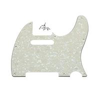 Dopro 8 agujeros Tele Guitarras Golpeador Scratch Plate se adapta a US / Mexican Fender Telecaster Aged Pearl
