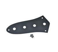 Dopro American Standard J Bass Control Plate Aluminio anodizado Jazz Bass JB Placa de control con 3/8 "(9.5 mm) CTS Pot Holes para American/Mexican Jazz Bass Negro