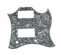Dopro American Standard SG - Golpeador de cara completa para guitarra USA SG Special, color negro y blanco