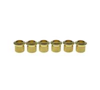Dopro Casquillos de afinador de guitarra de tamaño vintage de 1/4 pulgadas, casquillos de afinación vintage para guitarras Strat/Tele/Les Paul de 6,2 mm (ID) x 8,8 mm (diámetro exterior), latón