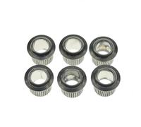 Dopro Casquillos de afinador de guitarra de tamaño vintage de latón de 1/4 pulgadas, máquinas de afinación vintage para guitarras Strat/Tele/Les Paul de 6,5 mm (DI) x 8,8 mm (diámetro exterior),