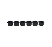Dopro Casquillos redondos de latón macizo de 10,2 mm para afinador de guitarra vintage, casquillos adaptadores de conversión para máquina de afinación de 3/8 pulgadas, versión actualizada, 6,5 mm de