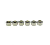 Dopro Casquillos redondos de latón macizo de 10,2 mm para afinador de guitarra vintage, casquillos adaptadores de conversión para máquina de afinación de 3/8 pulgadas, versión actualizada, 6,5 mm de