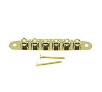 Dopro Cuerda de puente de guitarra a través del cuerpo placa de virola de guitarra cuerda de guitarra placa de buje de cuerda para guitarra eléctrica oro