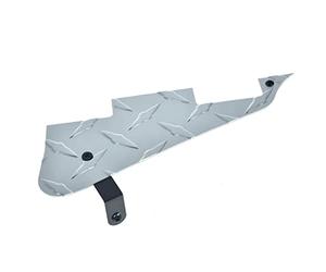 Dopro Diamond Plate LP Electric Guitar Pickguard Aluminum Anodized Scratch Plate with Black Bracket and Mounting Screws for Epiphone Les Paul Silver